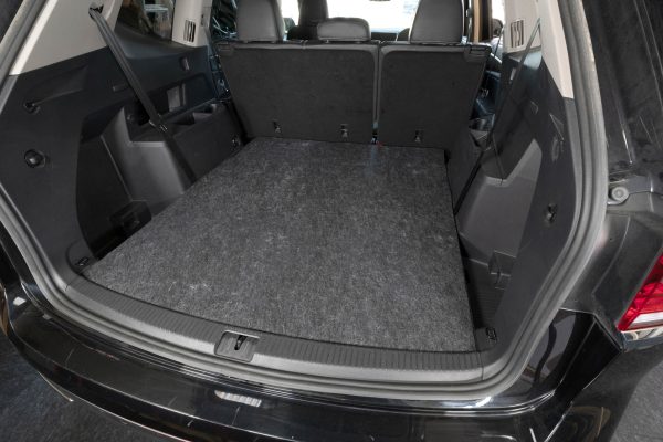 Fully installed Cargo Liner in the back of an SUV.
