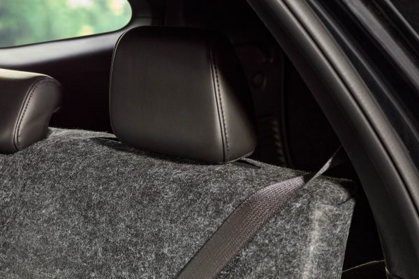 PetBoss seat shield cover easily fitting around head rests and tight corners of the seat.