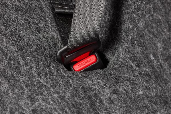 PetBoss seat shield seat belt cutout.